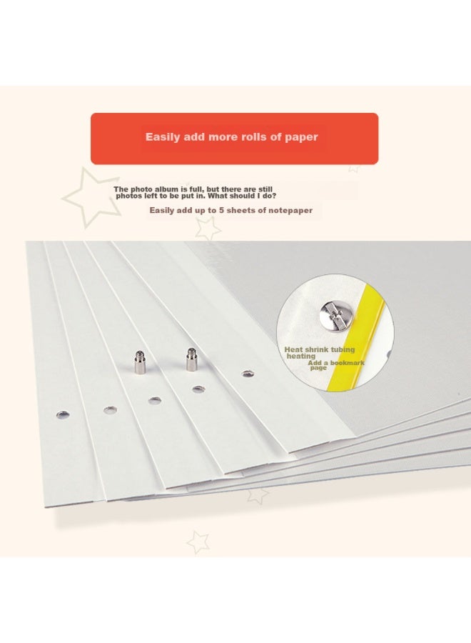 NCL Zhonglin Children's Growth Photo Al/ Baby Cartoon Diy Self-made Writing Laminated Adhesive Al/ Self-adhesive Photo Collection, Sunshine Zoo, Fle-6 - Image 5