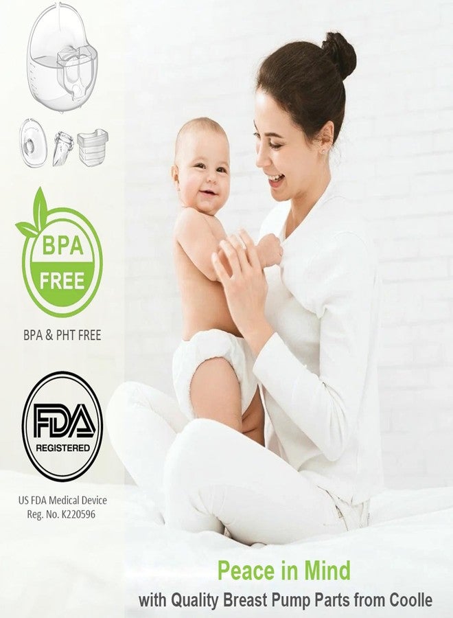 Coolle Breast Pump Parts Duckbill Valve Replacement Accessories Portable Compatible with MOMMED Mumgaroo MISSAA Bioby S18 S21 S23 Lansinoh NCVI Nuliie NICEGR Life S32 Eufy e10, 4 Pcs - Image 4