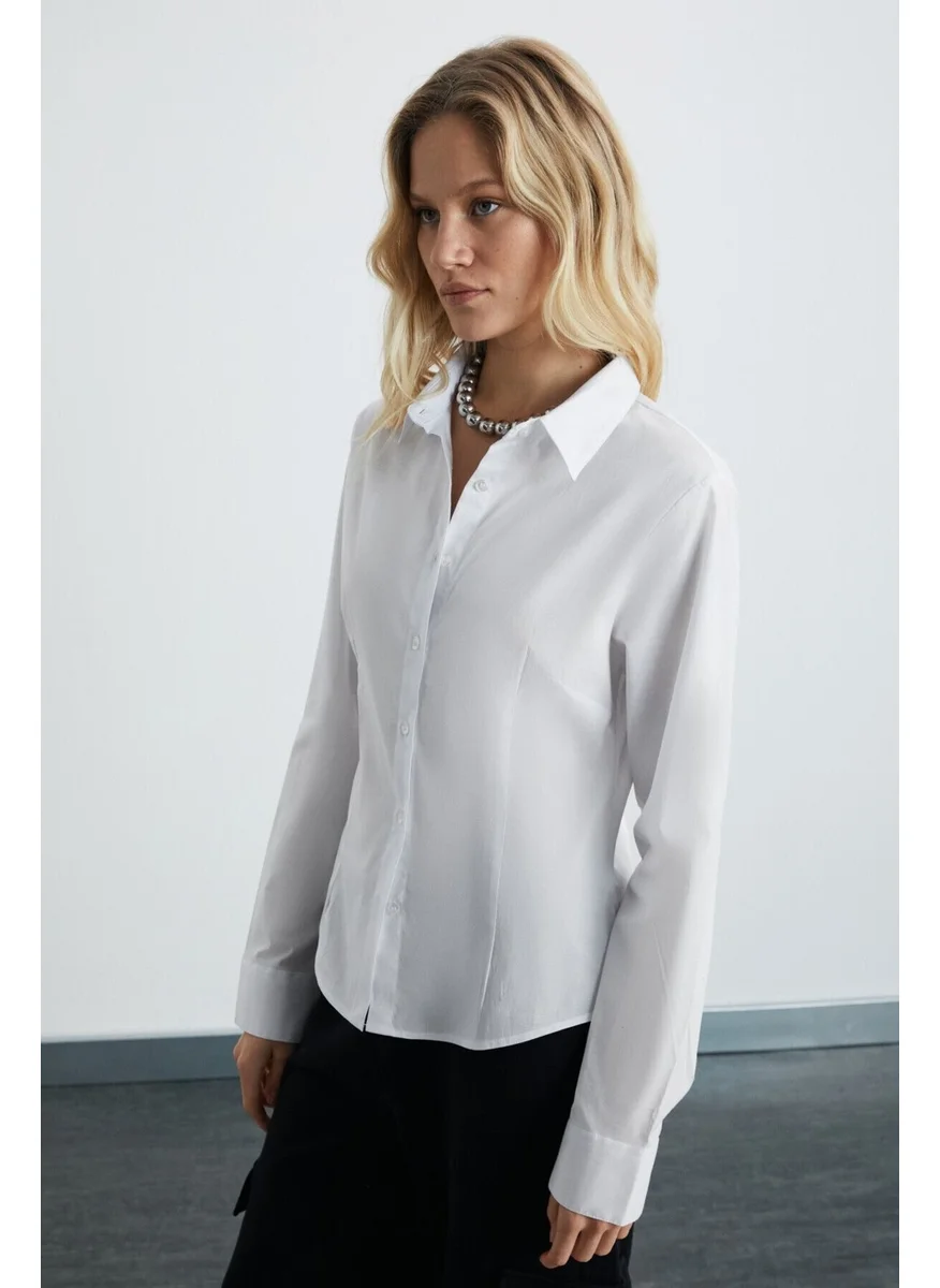 جريميلانج Evangeline Women's White Shirt