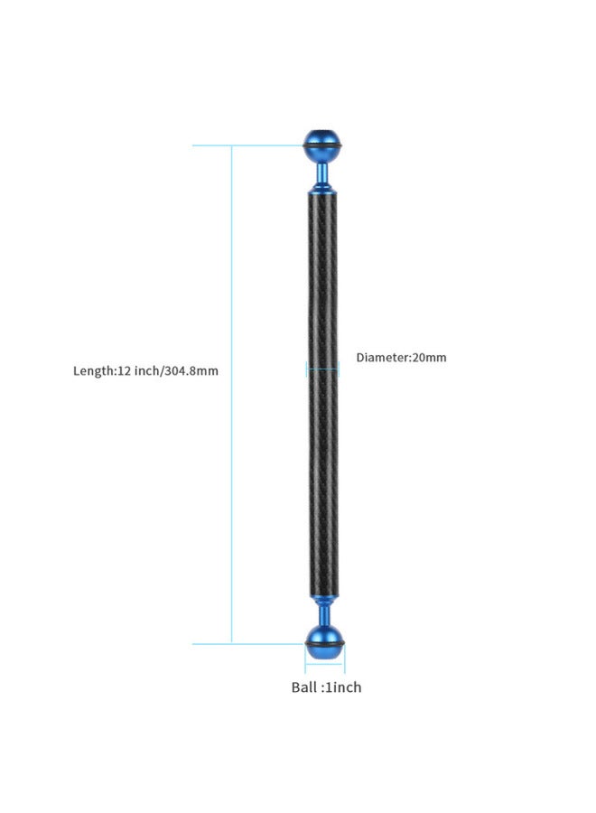 Flying Super Camera Diving Buoyancy Lamp Arm 5/6/7/8/9/10/11/12 Inch Lamp Arm D20mm Buoyancy Arm-Color:Diameter 20mm12 Inch Blue  - Image 1