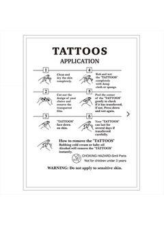 Dopetattoo 6 Sheets Temporary Tattoos Phoenix Birds Fire Bird Flying Legends Temporary tattoo Neck Arm Chest for Women Men Adults 3.7 X 3.7 Inch Birds Tattoo  - Image 4