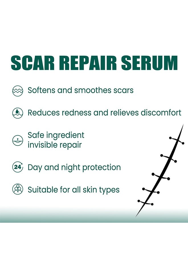 إيلهو مصل إصلاح الندبات ، زيت إزالة الندبات بمكونات طبيعية ، مناسب للندبات الجراحية ، الولادة القيصرية ، علامات التمدد ، حب الشباب ، الإصابات ، الحروق ، الجدرة ، الندبات القديمة والجديدة 30 مل - Image 5