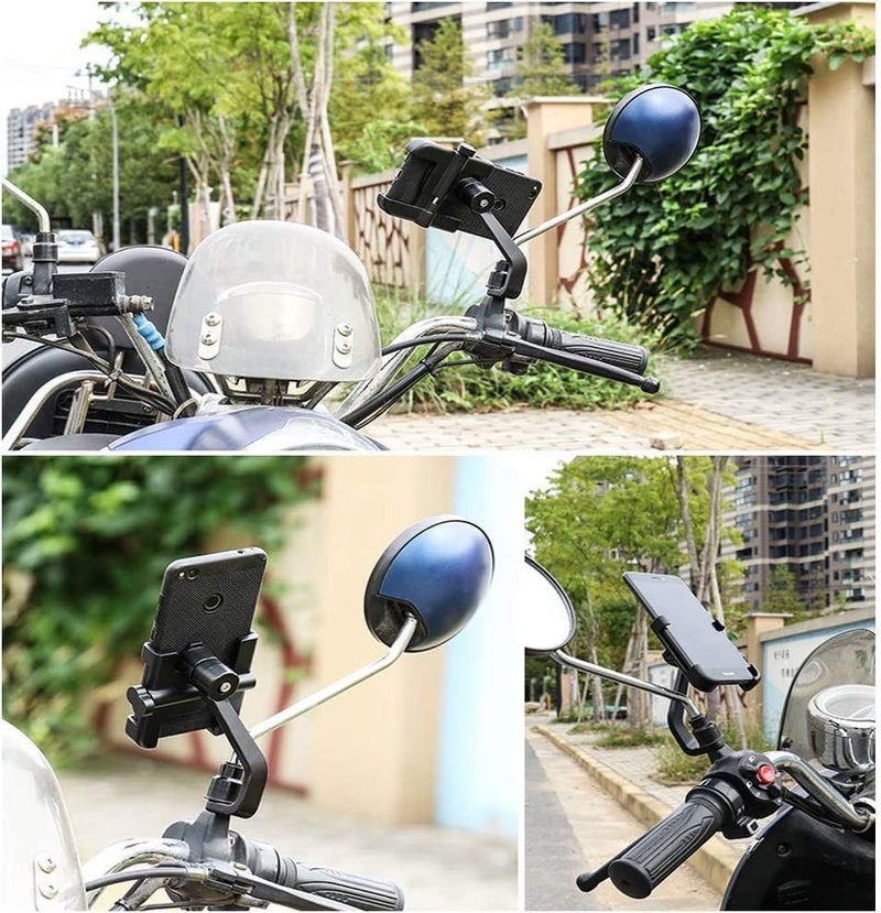 PriAn Auto Universal Aluminium Alloy Bike Mobile Holder Mount for Handlebar – 360° Rotation Adjustable Phone Stand for Motorcycle, Bicycle & Scooter Anti-Slip Grip - Image 5