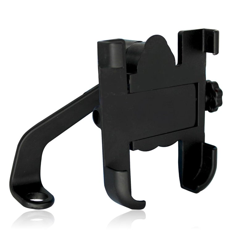PriAn Auto Universal Aluminium Alloy Bike Mobile Holder Mount for Handlebar – 360° Rotation Adjustable Phone Stand for Motorcycle, Bicycle & Scooter Anti-Slip Grip - Image 1