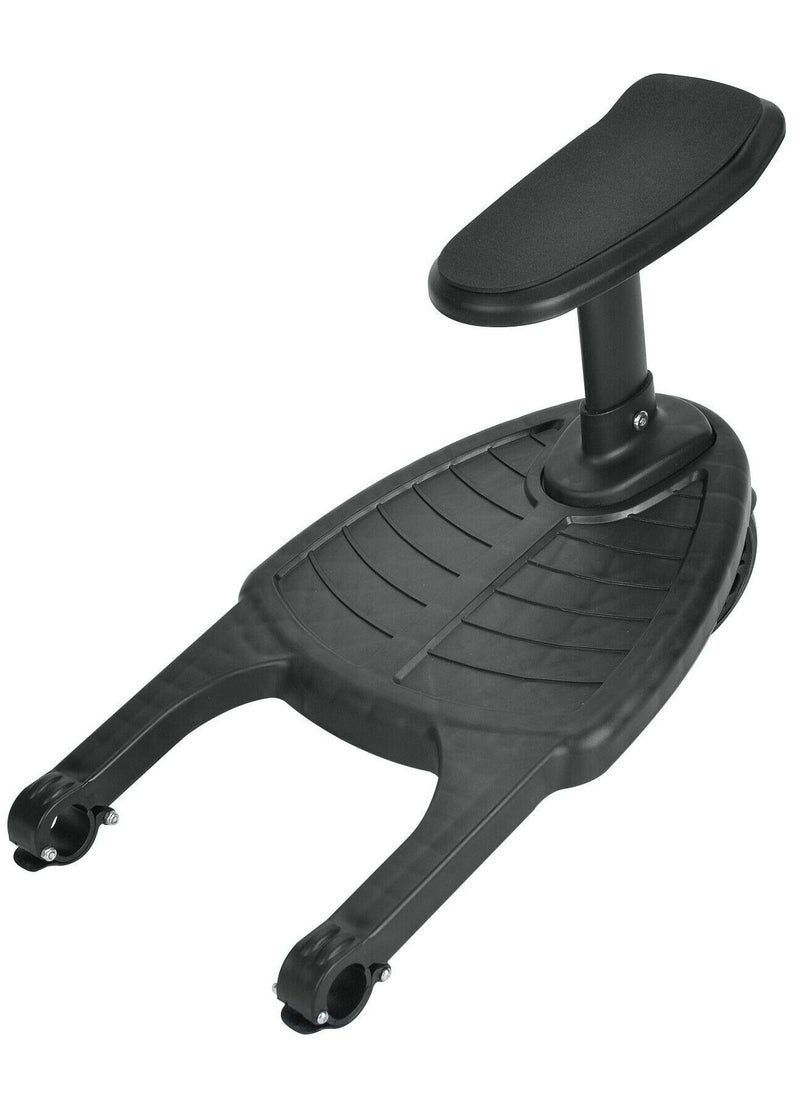 unikbebe - Stroller Board With Seat, Fits on Pushchair, Pram, Stroller Accessory, Glider Ride-on Foot Pedal for Older Kid， Universal, Compact-Fold, Wheel with Shock Absorption, Detachable, Compatible Up to 2Y - Image 1