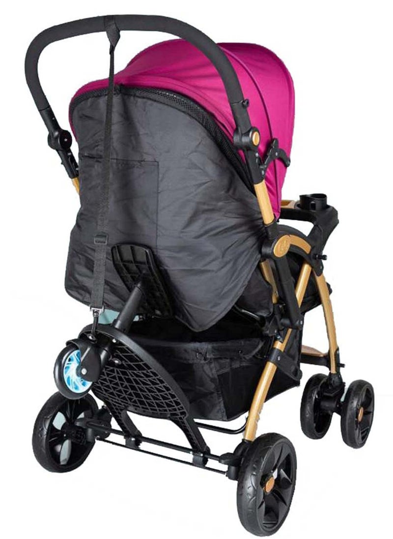 unikbebe - Stroller Board With Seat, Fits on Pushchair, Pram, Stroller Accessory, Glider Ride-on Foot Pedal for Older Kid， Universal, Compact-Fold, Wheel with Shock Absorption, Detachable, Compatible Up to 2Y - Image 1