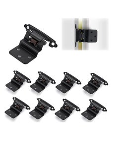Generic 10-Pack Flush Matt Black Cabinet Hinges For Automatic Closing Of Kitchen/Bathroom/Furniture Cabinets And Doors  - Image 1