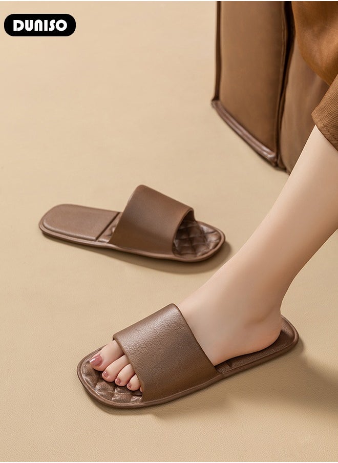 DUNISO Quick Dry Slippers Unisex, Bathroom Slippers, Anti-Slip Indoor Slippers,Soft Light Weight Flat Sandals Slippers, Folding And Disposable Slippers For Travelling And Showering In Hotel  - Image 5