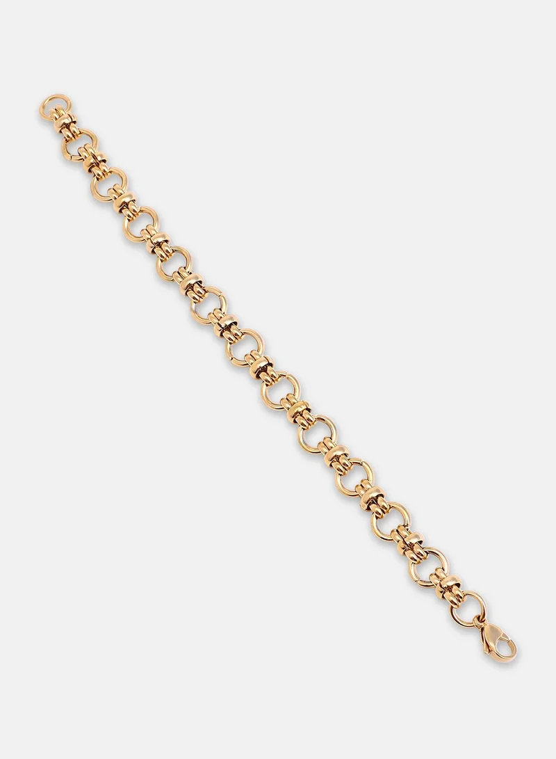 SOHI Orb-Link Chain Artificial Bracelet Jewellery