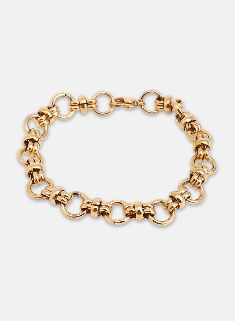 SOHI Orb-Link Chain Artificial Bracelet Jewellery