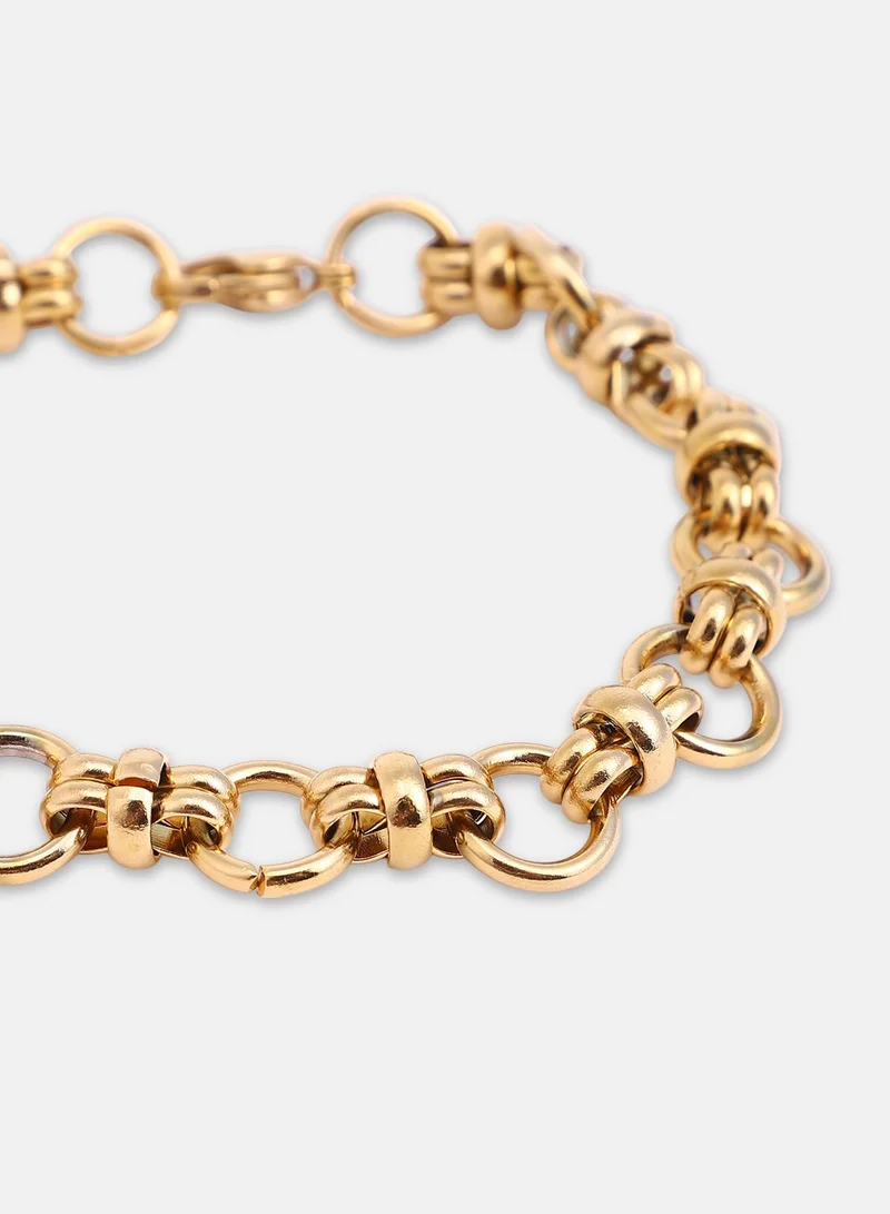 SOHI Orb-Link Chain Artificial Bracelet Jewellery