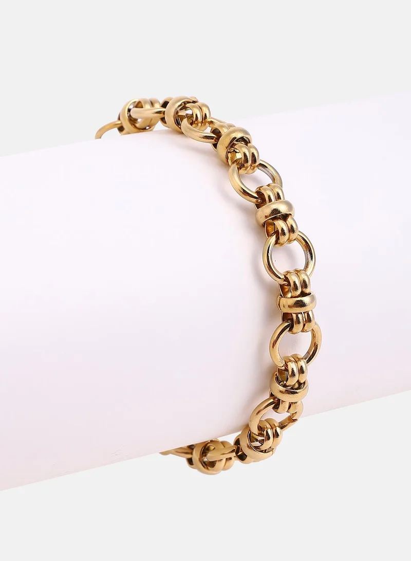 SOHI Orb-Link Chain Artificial Bracelet Jewellery