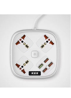 TYCOM Power Strip Surge Protector with USB  Type C Extension Cord Flat Plug with Widely 3 AC Outlet and 4 USB Small Desktop Station with 6 feet Power Cord Compact Socket for Travel Home and Office.  - Image 2
