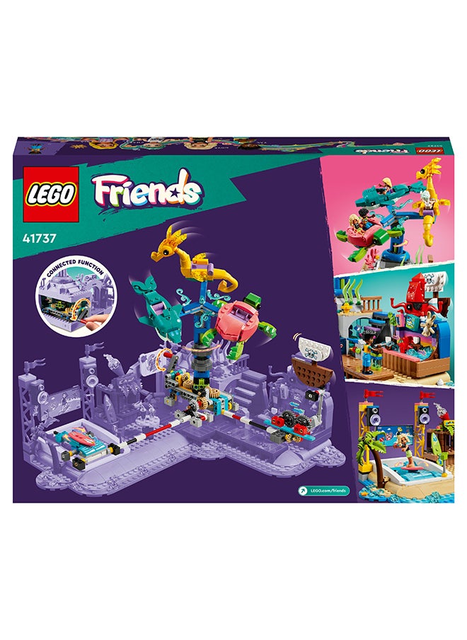 LEGO - Friends Beach Amusement Park 41737 Building Toy Set; A Technical Building Project For Ages 12+; With Spinning Merry-Go-Round, Wave Machine And Shooting Gallery Game; Includes 4 Characters (1,348 Pieces) - Image 1
