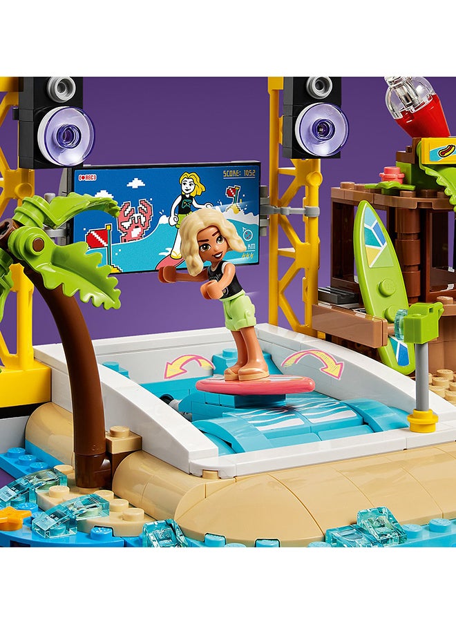 LEGO - Friends Beach Amusement Park 41737 Building Toy Set; A Technical Building Project For Ages 12+; With Spinning Merry-Go-Round, Wave Machine And Shooting Gallery Game; Includes 4 Characters (1,348 Pieces) - Image 1