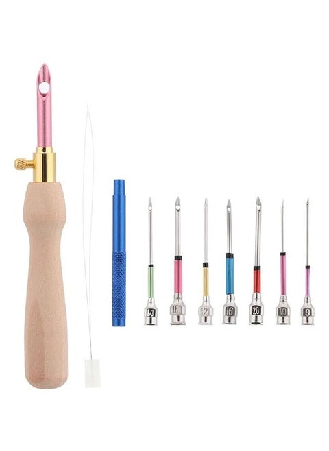 Embroidery Stitch of All Models Punch Needle Tool Poke Needle with Changeable Head Poking Cross Stitch Tools Knitting DIY Craft Sewing Accessories