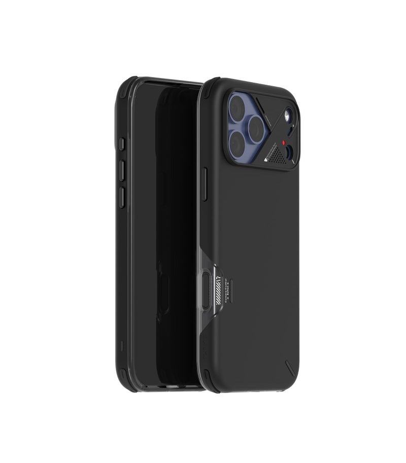 Aulumu A17 Shockproof iPhone 17 Pro Max Case | with Camera Control | CoolHyper | Aluminum Alloy Camera Frame | Multi-Layer Composite Protection - Black - Image 1