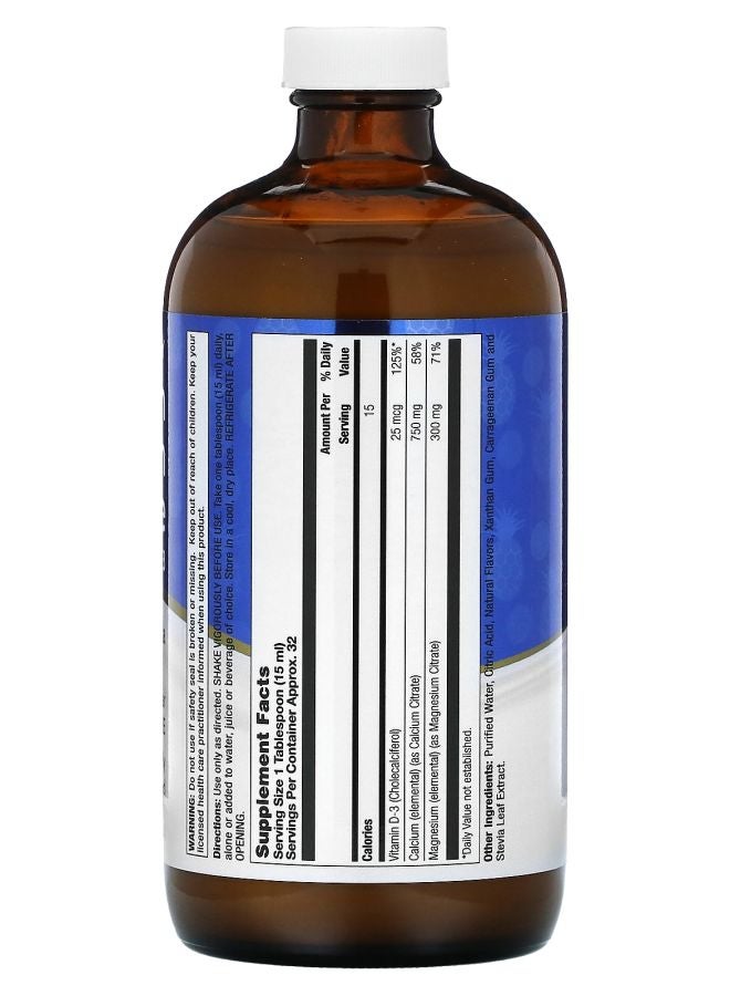 LifeTime Vitamins Calcium Magnesium Citrate Plus Vitamin D3 Piña Colada 16 fl oz (473 ml) - Image 2