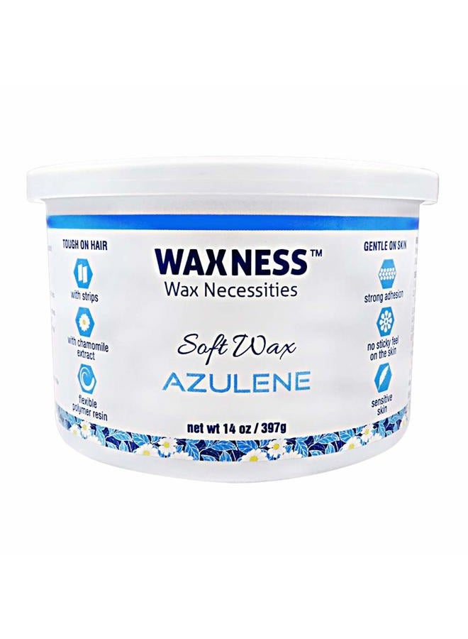wax necessities شمع واكسنس الناعم أزولين 14 أونصة - Image 1