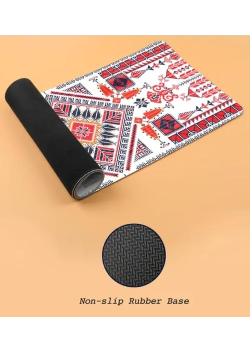 ماوس باد مكتبي كبير، لوحة فأرة ألعاب مقاومة للماء، 900  400 x  مم،   لوحة فأرة ألعاب، لوحة مكتبية ، لوحة مكتبية غير قابلة للانزلاق، لوحة فأرة ألعاب ، لوحة مكتب من المطاط السميك، مناسبة للألعاب والمك - Image 3