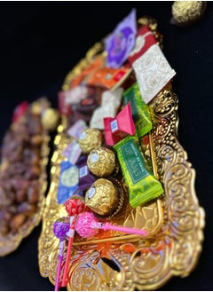 Generic Medium Plate with Perfect Design Serving dish plate with a conical base for sweets, nuts and dates  - Image 3