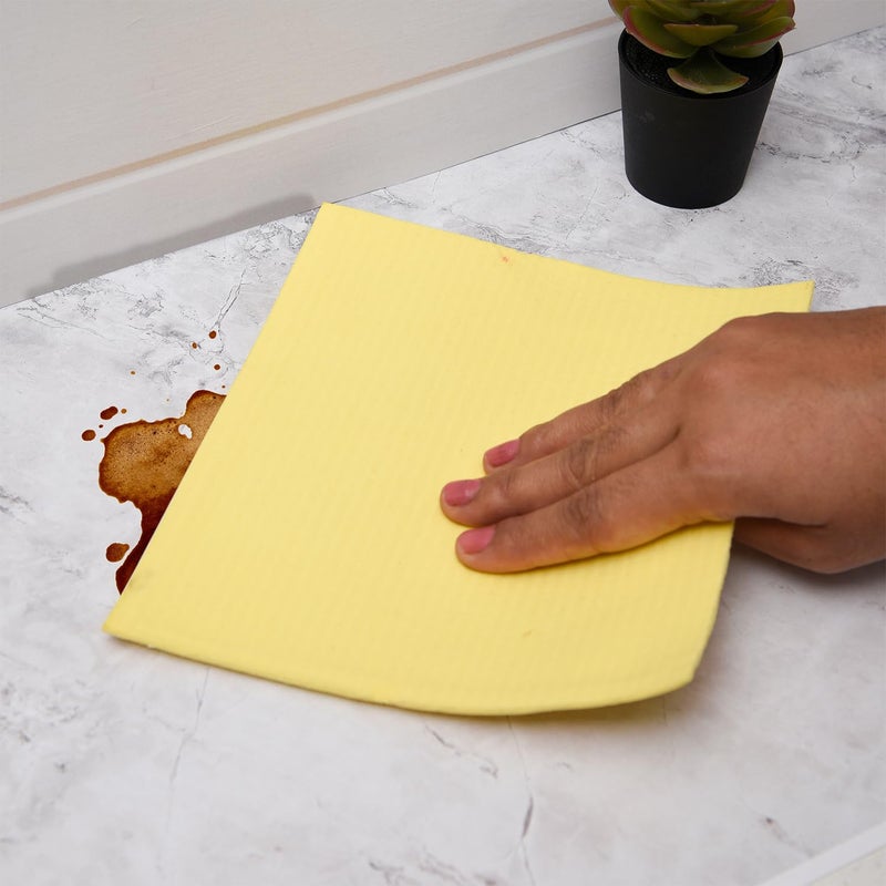 Kuber Industries Sponge Wipes | Washing Wipes Paper Towel | Reusable Sponge Cleaning Cloths for Kitchen | Sponge Wipe Cloths | 18x20 | 15 Piece Set | Multi - Image 4