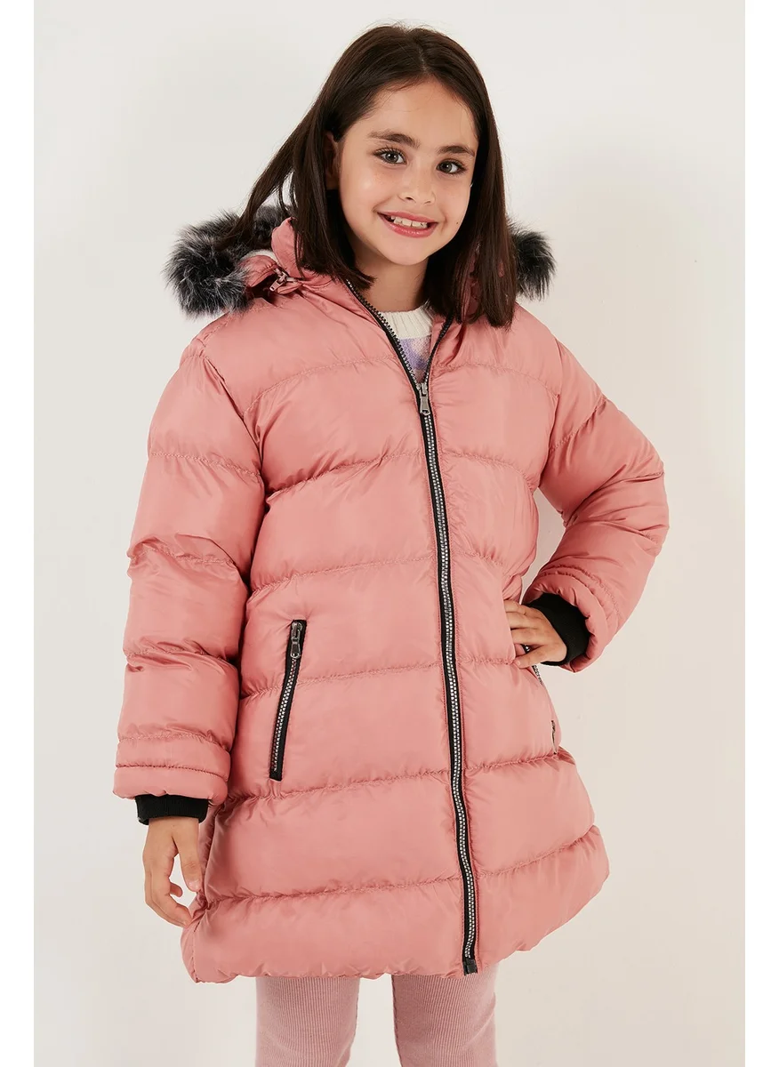 Lela Plush Lined Removable Hooded Water Resistant Coat Girls' Coat 5761910