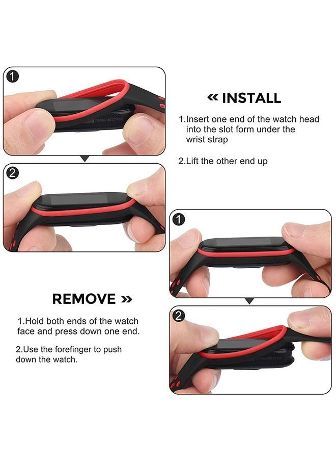 O Ozone - Silicone Strap For Xiaomi Band 7/ 6 /5 (Pack of 5) - Image 1