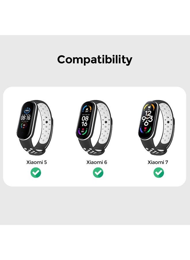 O Ozone - Silicone Strap For Xiaomi Band 7/ 6 /5 (Pack of 5) - Image 1