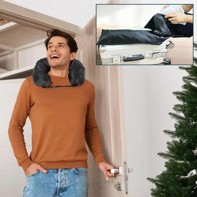 ZHOUZHUCHEN Neck Pillow Travel Neck Pillow Airplane Stuffable Clothing Travel Neck Pillowcase Travel Pillow for Clothing Multifunctional Ushaped Travel Neck Pillow for Travel by Car or Plane - Image 5