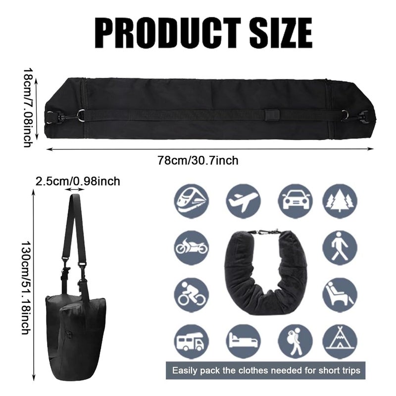 ZHOUZHUCHEN Neck Pillow Travel Neck Pillow Airplane Stuffable Clothing Travel Neck Pillowcase Travel Pillow for Clothing Multifunctional Ushaped Travel Neck Pillow for Travel by Car or Plane - Image 2
