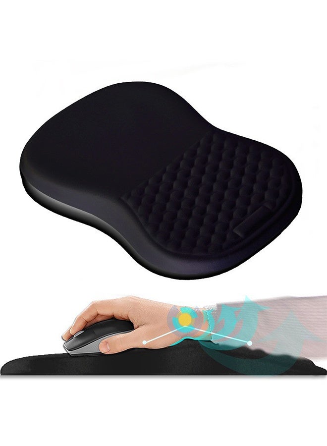 Loquat Foam ergonomic wrist rest mouse pad with 3D massage, non-slip, extra large wrist cushion - Image 4