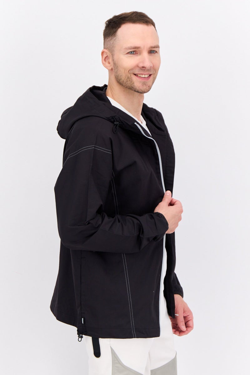 PUMA جاكيت تدريب طويل الأكمام للرجال، رياضي، أسود - Image 2