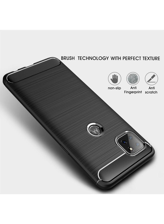 S-TOP Case For Motorola Moto G 5G Brushed Texture Carbon Fiber TPU Case - Image 3