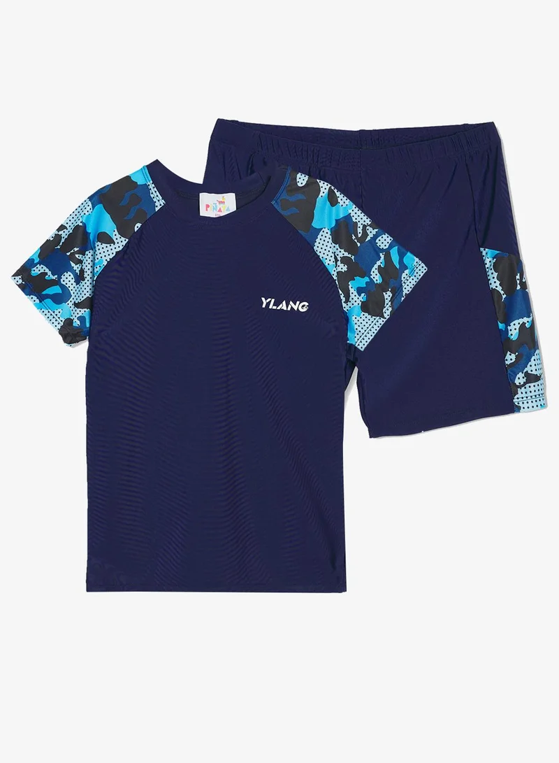 بنياتا ملابس سباحة مطبوعة