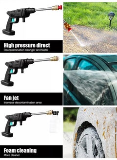 Occuwzz High Pressure Water Gun with Accessories Handheld Cordless Portable Rechargeable Washing Machine Suitable for Garden Watering Agricultural Irrigation Household Cleaning Car Washing  - Image 2