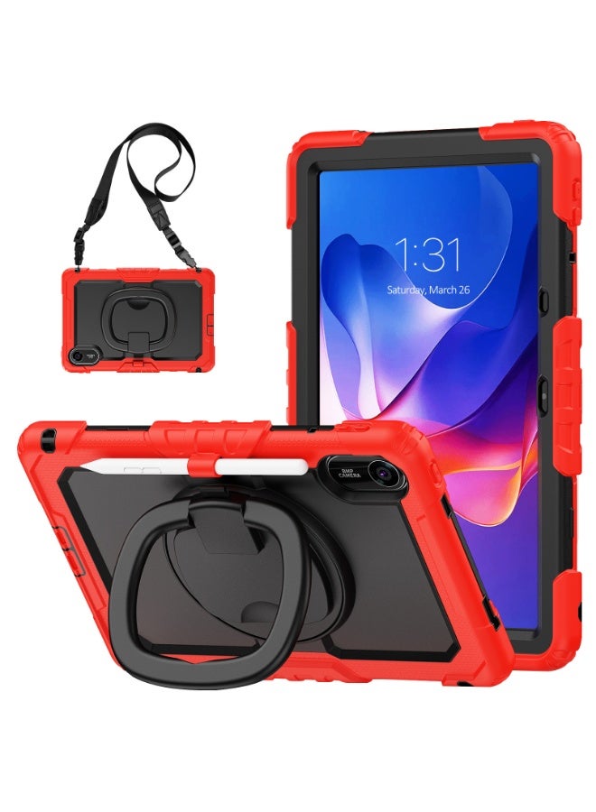 غلاف واقي مضاد للصدمات مع حامل معصم دوار متوافق مع Redmi Pad2 2025، بتثبيت دقيق وحماية محمولة