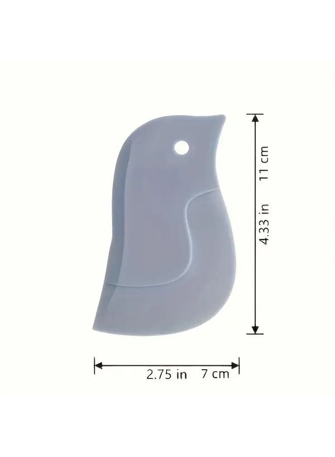 Gray Penguin Silicone Scraper Multi Functional Kitchen Cleaning Tool For Grease - Image 4