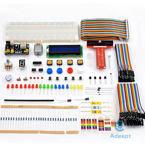 Adeept مجموعة البداية Adeept المتوافقة مع Raspberry Pi 4 3، 2 نموذج B B+ LCD1602 محرك سيرفو C وكود بايثون، مجموعة بداية للمبتدئين مع دليل المستخدم. - Image 2