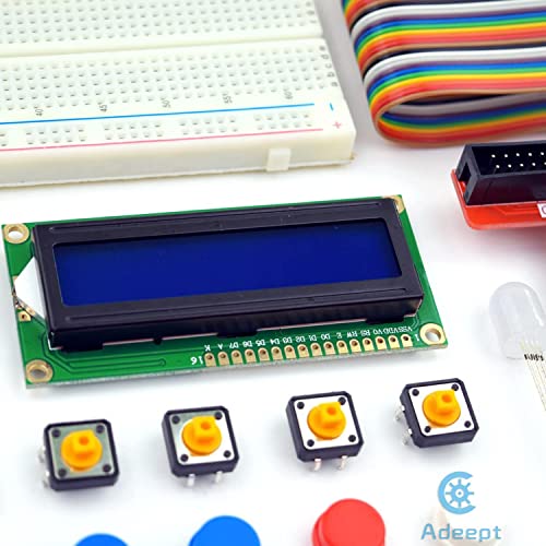 Adeept مجموعة البداية Adeept المتوافقة مع Raspberry Pi 4 3، 2 نموذج B B+ LCD1602 محرك سيرفو C وكود بايثون، مجموعة بداية للمبتدئين مع دليل المستخدم. - Image 3