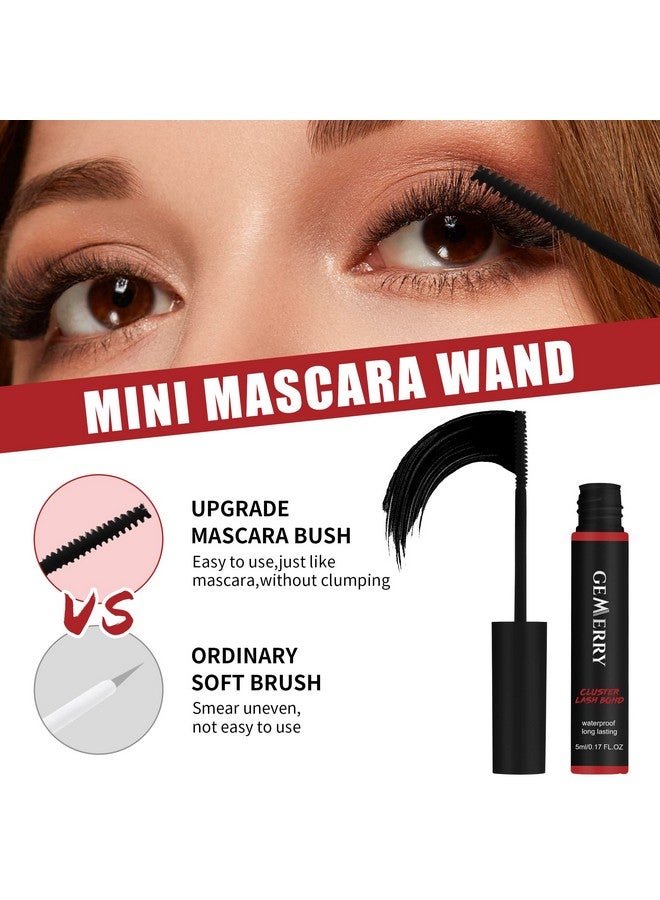 جيمري غراء رموش Lash Bond طويل الأمد، غراء رموش أسود قوي للغاية للعيون الحساسة، غراء رموش فردي مقاوم للماء لمجموعات الرموش - Image 4