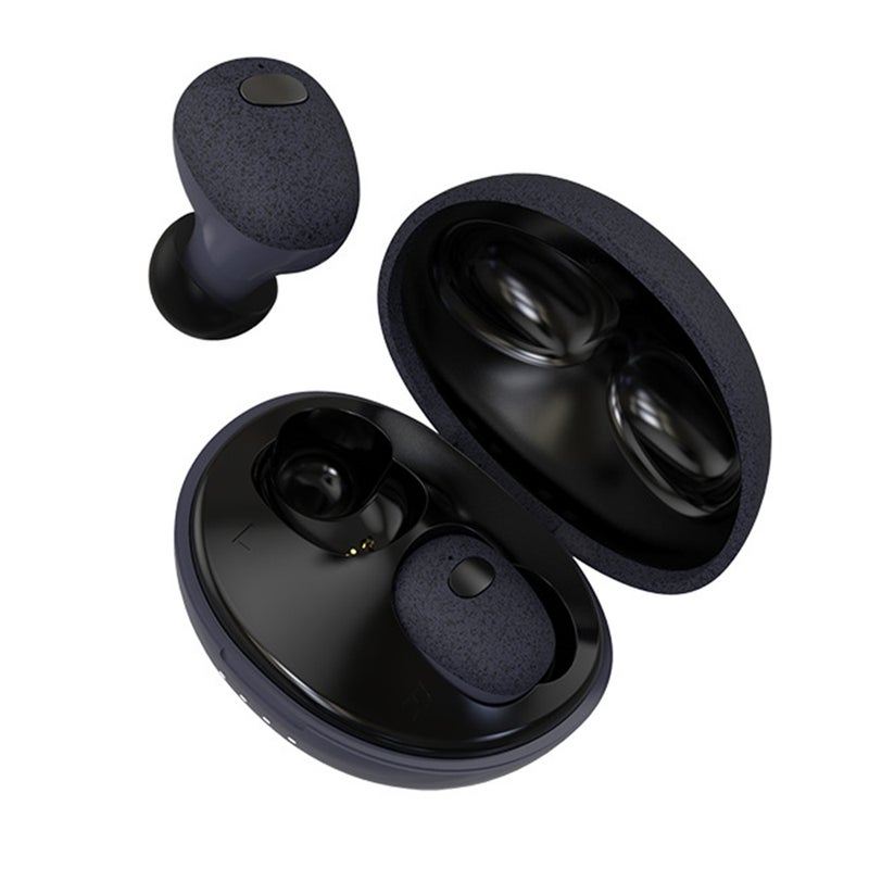 TWS Wireless Portable Binaural Earbuds With Charge Box Black - Image 1