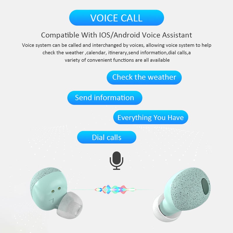 TWS Wireless Portable Binaural Earbuds With Charge Box Black - Image 5