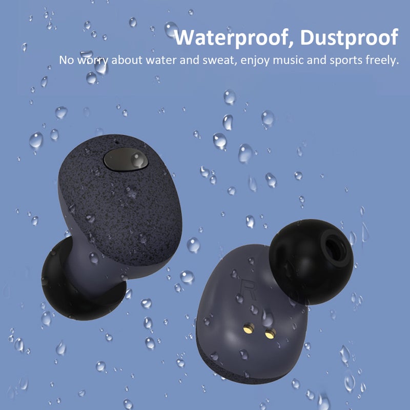 TWS Wireless Portable Binaural Earbuds With Charge Box Black - Image 4