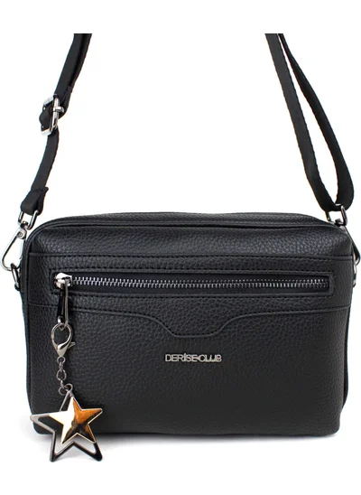 Derise Club Women's Black Adjustable Shoulder Bag