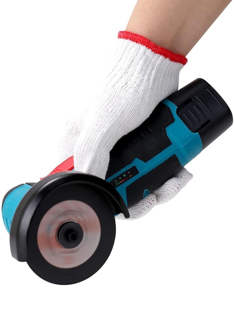 12V mini rechargeable wireless polishing machine with lithium battery and charger, 76MM diameter grinding wheel mini Angle grinder set - Image 2