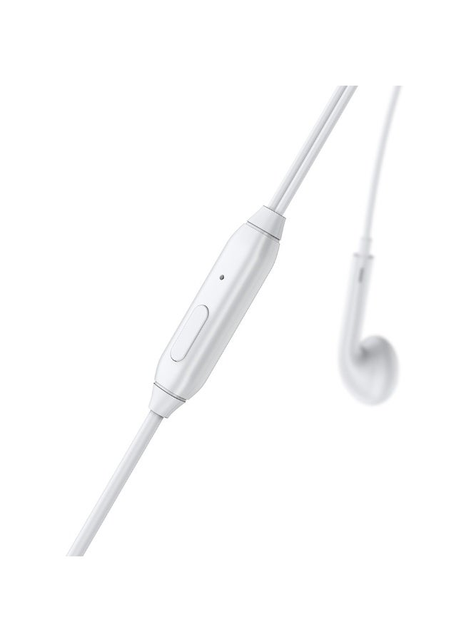 ريفرسونج سماعة أذن سلكية Riversong MelodyJ+ EA159 – مدخل 3.5 مم – صوت ستيريو عالي النقاء مع باس عميق جدًا – ميكروفون مدمج – عزل ضوضاء – ريموت تحكم – لون أبيض - Image 3