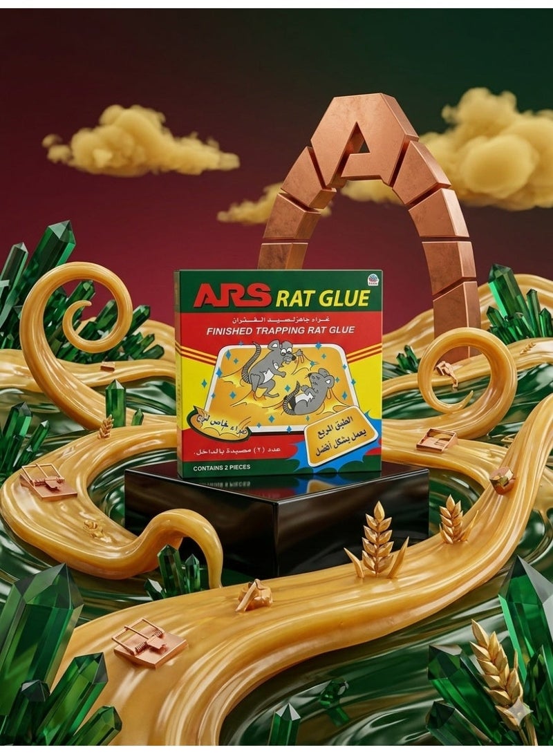 ARS Glue trap for catching rats and mice made of high quality adhesive glue, 2 pieces - Image 2