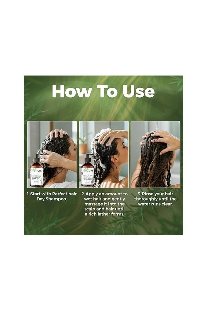 باي نيتشر من الطبيعة إكليل الجبل والنعناع بلسم الإصلاح الكامل - 250 مل - Image 5