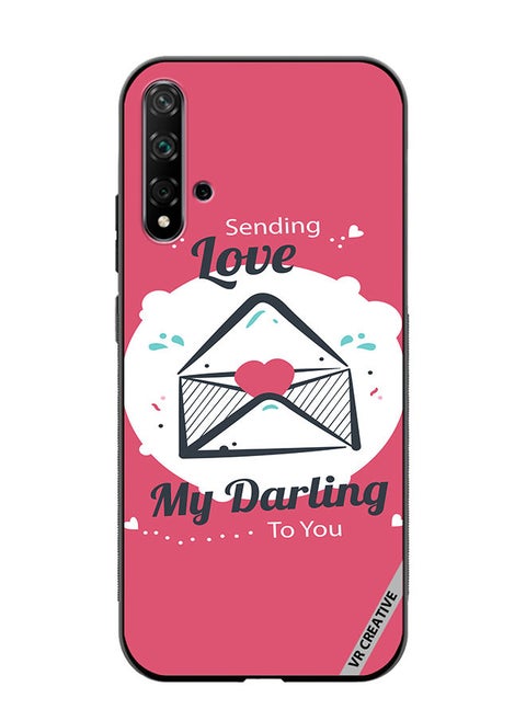 Protective Case Cover For Huawei Nova 5T Sending Love Design Multicolour
